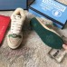 Gucci Leather Web Screener Shearling Sneakers Green/Beige