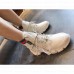 Gucci Web Leather and Logo Shearling High-top Sneakers Creamy