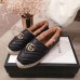 Gucci Shearling Espadrilles Black With Double G