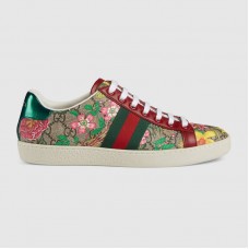 Gucci Women's Ace GG Flora sneaker Green and red