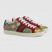 Gucci Women's Ace GG Flora sneaker Green and red