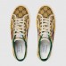 Gucci Men's Tennis 1977 GG Multicolor Yellow and blue GG canvas sneaker