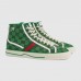 Gucci Men's Tennis 1977 GG Multicolor Green and blue GG canvas high-top Sneaker