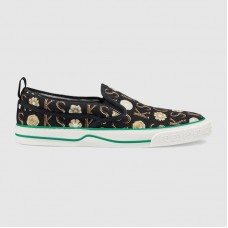 Gucci Ken Scott print Gucci Tennis 1977 Black trim sneaker