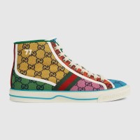 Gucci Men's Tennis 1977 GG Multicolor high-top sneakers