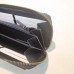 Gucci Black/White GG Marmont Zip Around Wallet