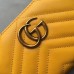 Gucci Yellow GG Marmont Zip Around Wallet