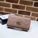 Gucci Dusty Pink GG Marmont Continental Wallet