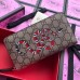 Gucci 451273 Kingsnake print GG Supreme zip around wallet