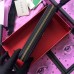 Gucci 456117 GG Marmont leather zip around wallet Black