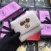 Gucci White Leather Wallet With Bow
