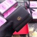 Gucci Black GG Marmont Compact Wallet