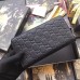 Gucci Zip Around Wallet With Cat In Black Signature Leather