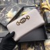Gucci Zumi Grainy Leather Zip Around Wallet 570661 White 2019