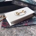 Gucci Horsebit 1955 Wallet With Chain In White Leather