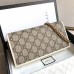 Gucci Horsebit 1955 White Wallet With Chain