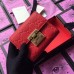 Gucci Padlock Wallet In Red Signature Leather