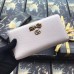 Gucci White Leather Zip Around Wallet With Bow