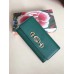Gucci 573612 Zumi grainy leather continental wallet dark green grainy leather