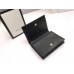 Gucci Horsebit 1955 Card Case Wallet In Black Calfskin