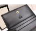 Gucci Horsebit 1955 Card Case Wallet In Black Calfskin