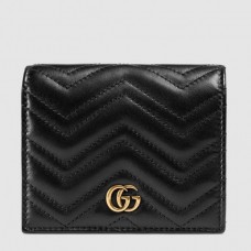 Gucci Black GG Marmont Small Wallet