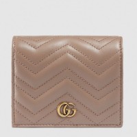 Gucci Dusty Pink GG Marmont Small Wallet