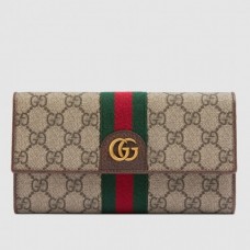 Gucci GG Ophidia Continental Wallet With Three Little Pigs