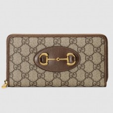 Gucci Horsebit 1955 Brown Zip Around Wallet