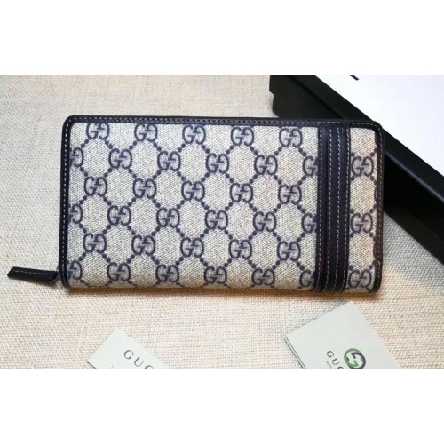 Gucci 291105 GG Supreme  Zip Around Wallet iReplicaBags Replica