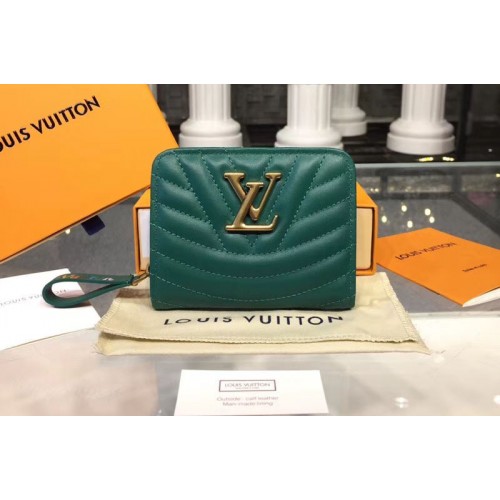 Louis Vuitton M63789 LV New Wave Zipped Compact Wallet Green ...