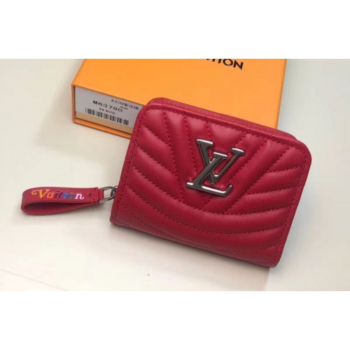 Louis Vuitton M63790 LV New Wave Zipped Compact Wallet Red ...
