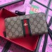 Gucci Zip Around Wallet In Web Bee GG Supreme