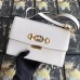 Gucci Zumi Small Shoulder Bag In White Grainy Leather