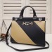 Gucci Zumi Medium Top Handle Bag In Stripe Calfskin