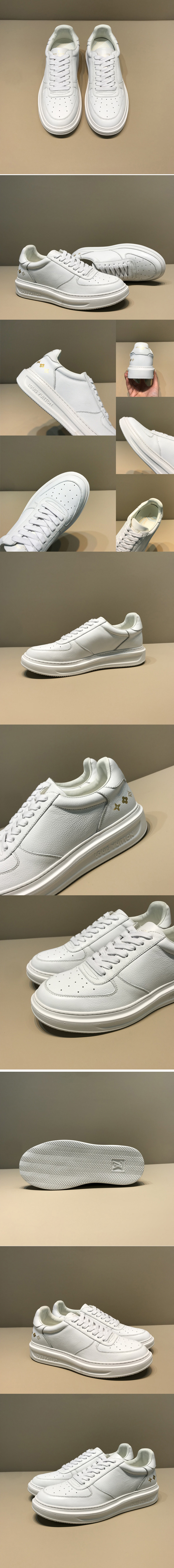 Replica Louis Vuitton 1A5XIF LV Beverly Hills Sneaker in White calf leather