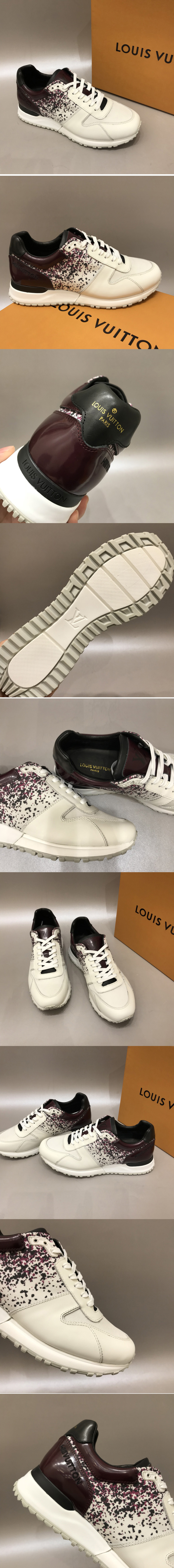Replica Louis Vuitton 1A5YHR LV Run Away Sneaker in White calf leather