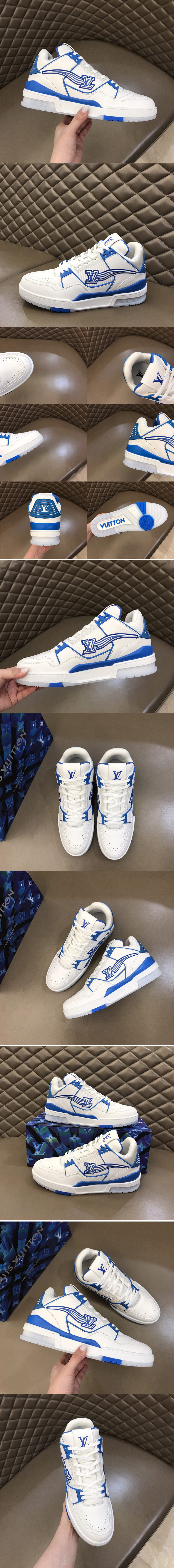 Buy Louis Vuitton Trainer 'Azur Blue' - 1A8AGO