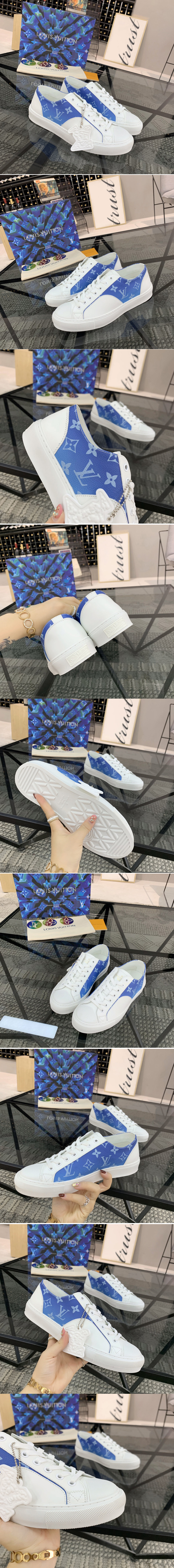 Replica Louis Vuitton 1A8AHK LV Tattoo sneaker in Monogram Clouds canvas