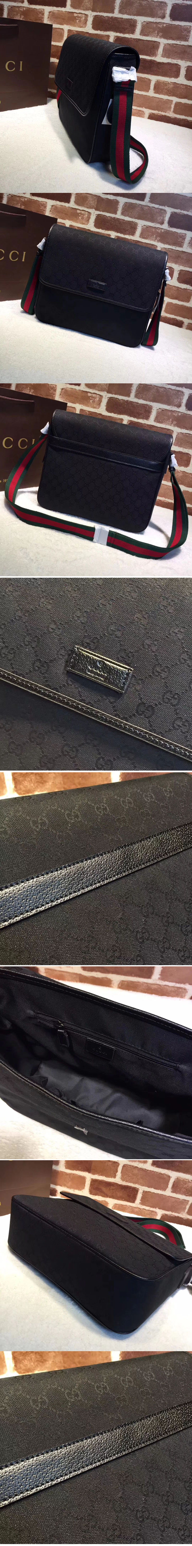 Replica Gucci 233052 Medium Messenger Bag Black