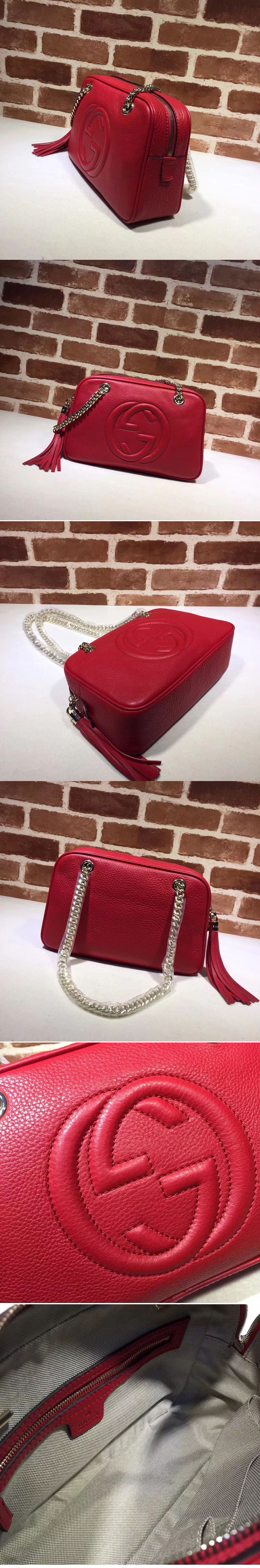 Replica Gucci 308983 Soho Shoulder Bags Red