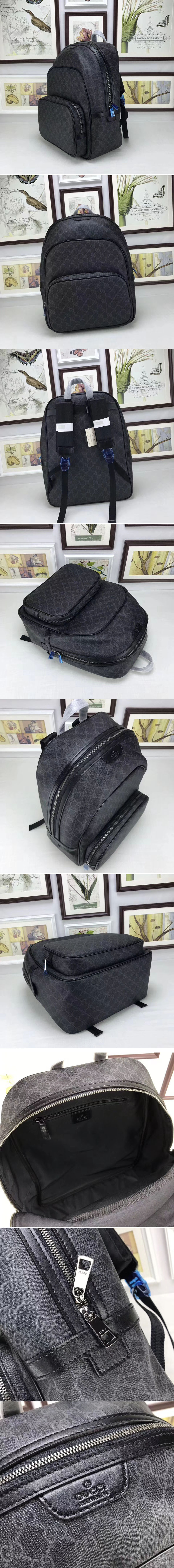 Replica Gucci 322069 Supreme Canvas Backpack Black