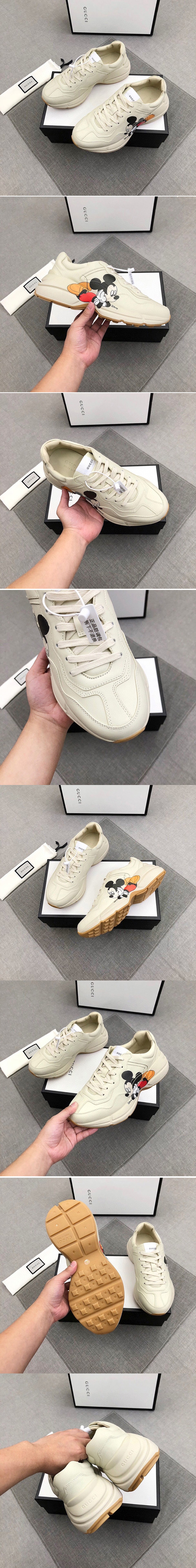 Replica Mens and Womens Gucci 602049 Disney x Gucci Rhyton sneaker