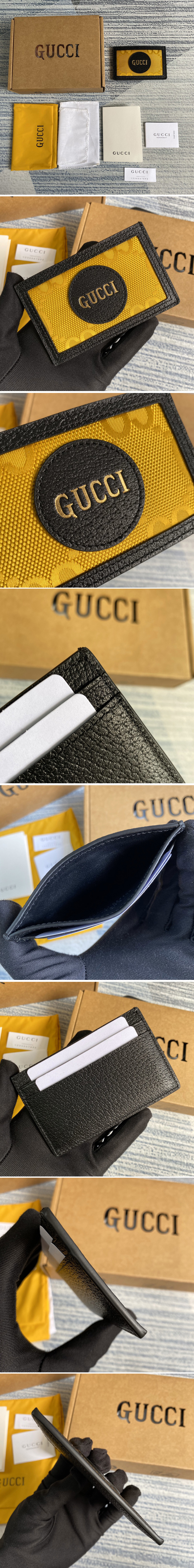 Replica Gucci 625578 Gucci Off The Grid card case in Yellow GG nylon