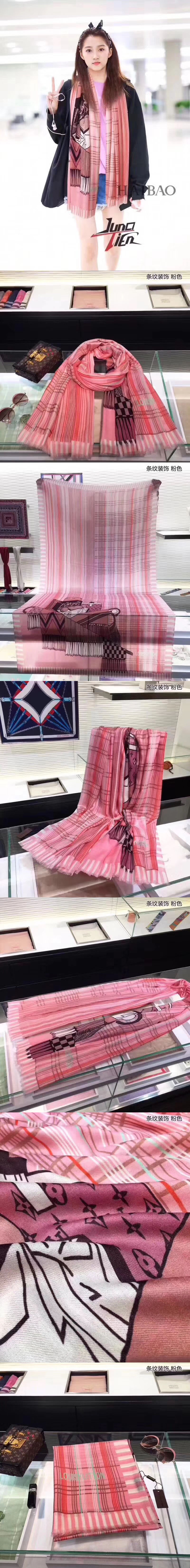 Replica Louis Vuitton 100x200cm Cashmere Scarf And Shawl Pink