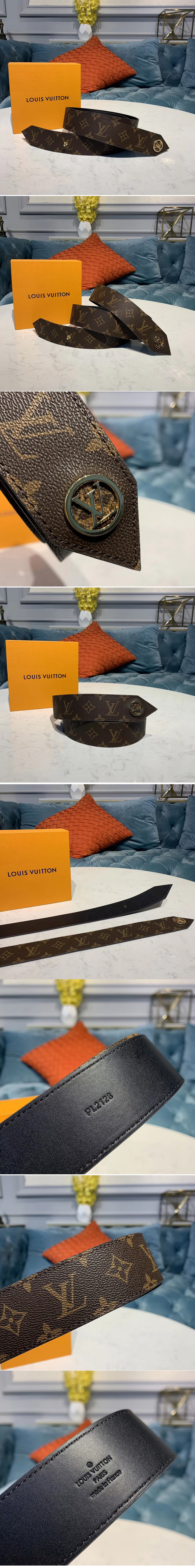 Replica Louis Vuitton M0244X LV Tie The Knot 45mm belts Monogram canvas