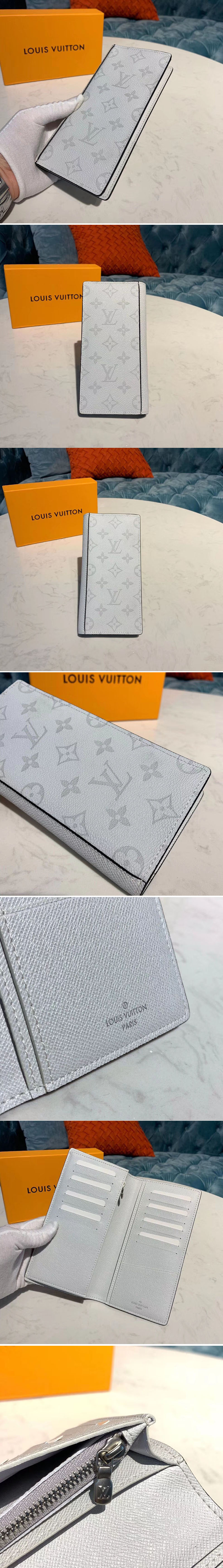 Replica Louis Vuitton M30298 LV Brazza Wallet White Monogram Canvas