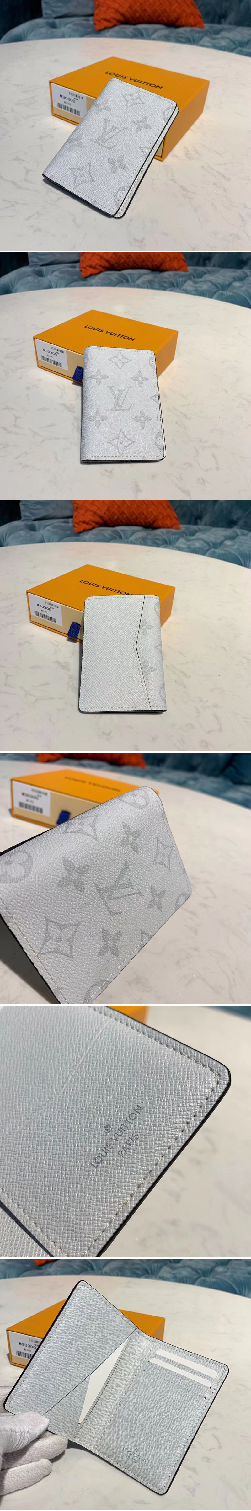 Replica Louis Vuitton M30315 LV Pocket Organizer Wallet White Monogram Canvas