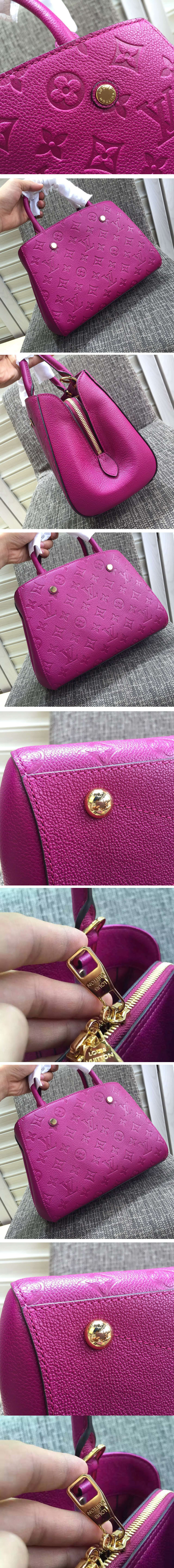 Replica Louis Vuitton Montaigne MM Emp Bag M41048 Purple