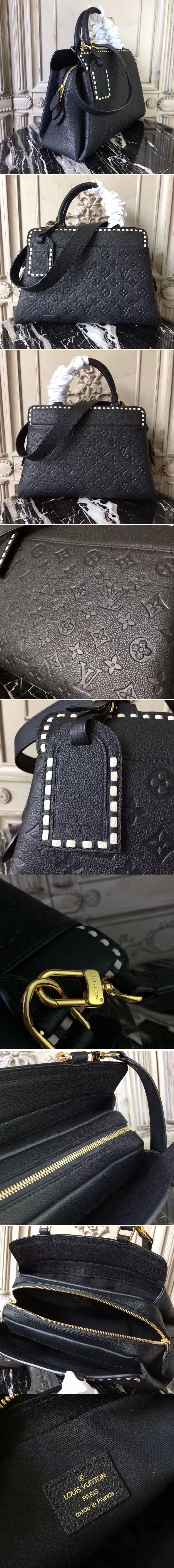 Replica Louis Vuitton Vosges MM Monogram Empreinte Leather M41491 Bags